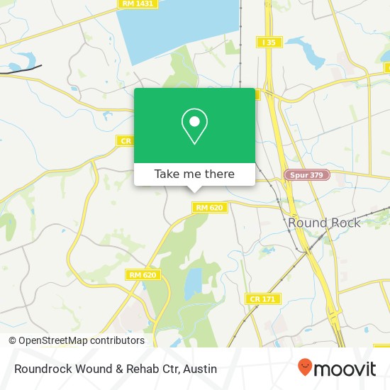 Mapa de Roundrock Wound & Rehab Ctr