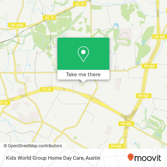 Kids World Group Home Day Care map