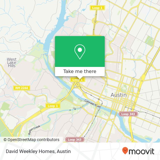 David Weekley Homes map