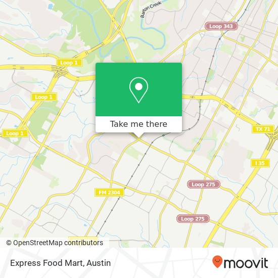 Mapa de Express Food Mart