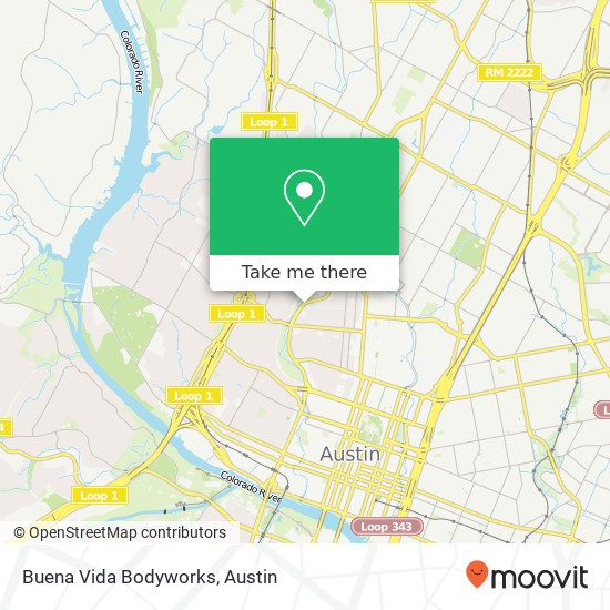 Buena Vida Bodyworks map