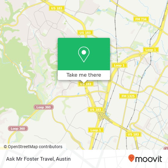 Mapa de Ask Mr Foster Travel