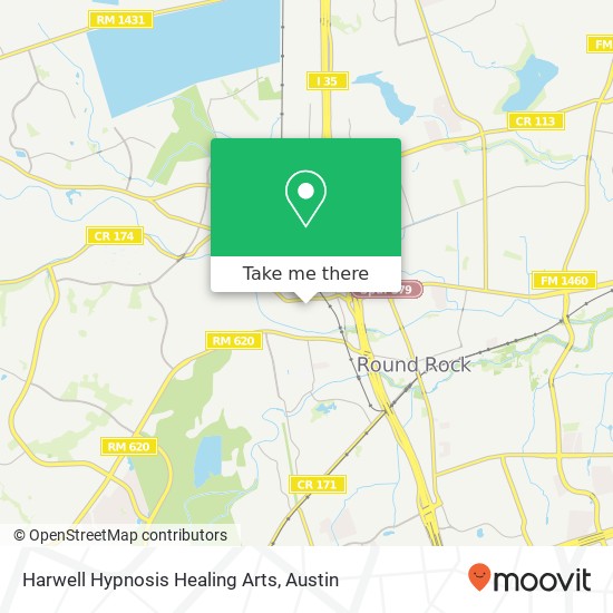 Mapa de Harwell Hypnosis Healing Arts