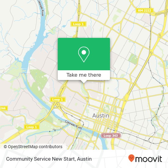 Community Service New Start map