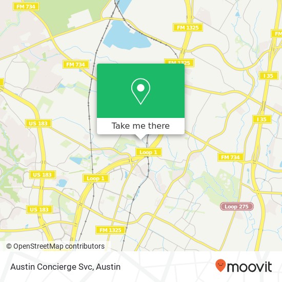 Mapa de Austin Concierge Svc