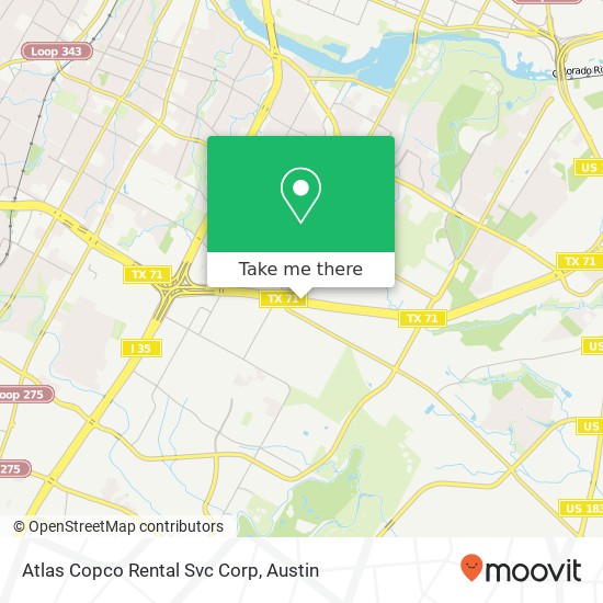 Atlas Copco Rental Svc Corp map