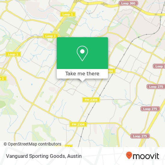Vanguard Sporting Goods map