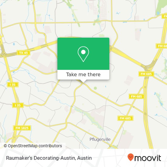Mapa de Raumaker's Decorating-Austin
