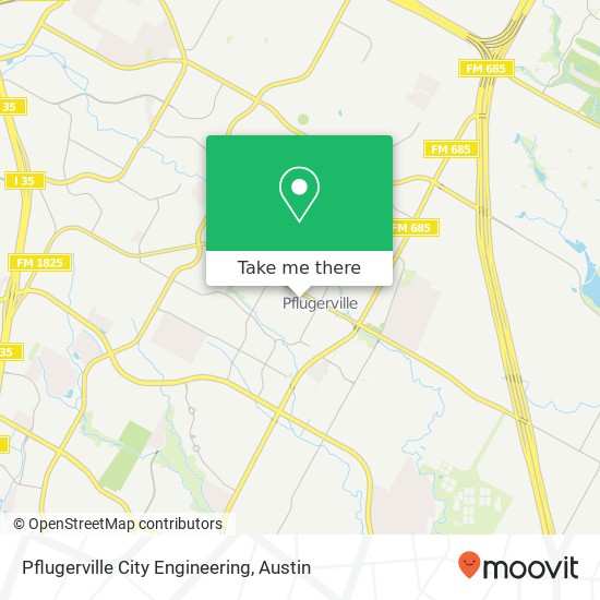 Mapa de Pflugerville City Engineering