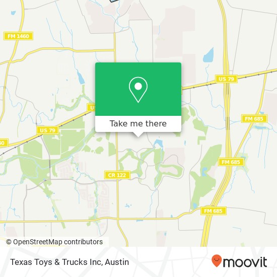 Mapa de Texas Toys & Trucks Inc