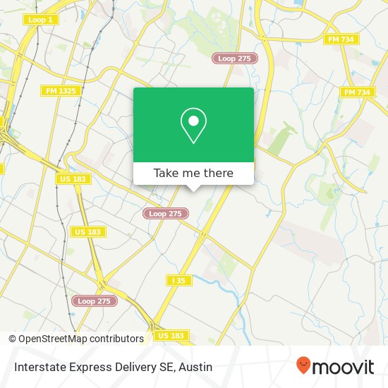 Interstate Express Delivery SE map