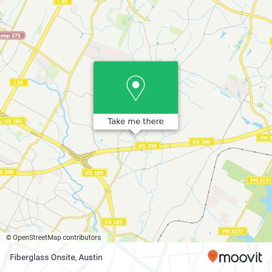 Fiberglass Onsite map