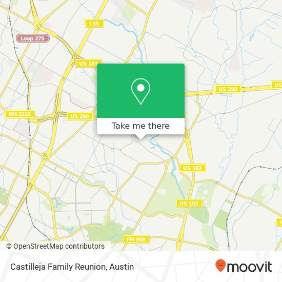 Castilleja Family Reunion map