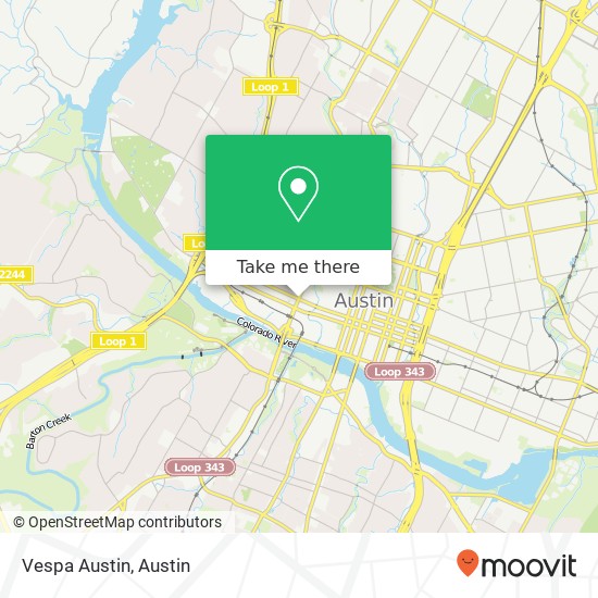 Mapa de Vespa Austin