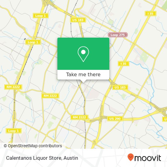 Mapa de Calentanos Liquor Store