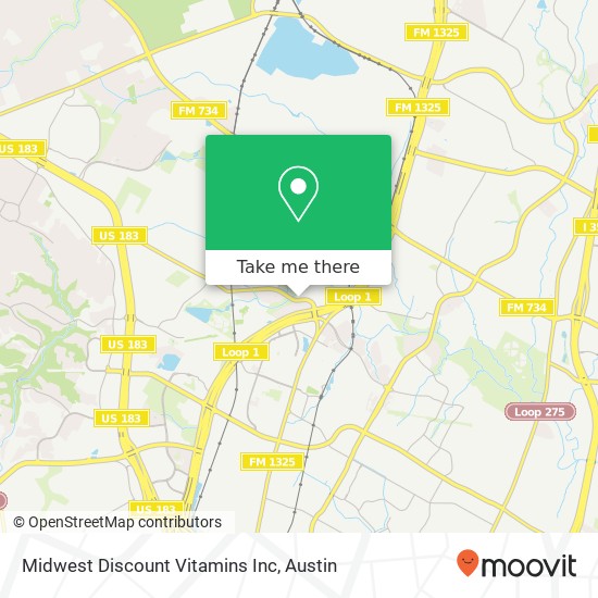 Midwest Discount Vitamins Inc map