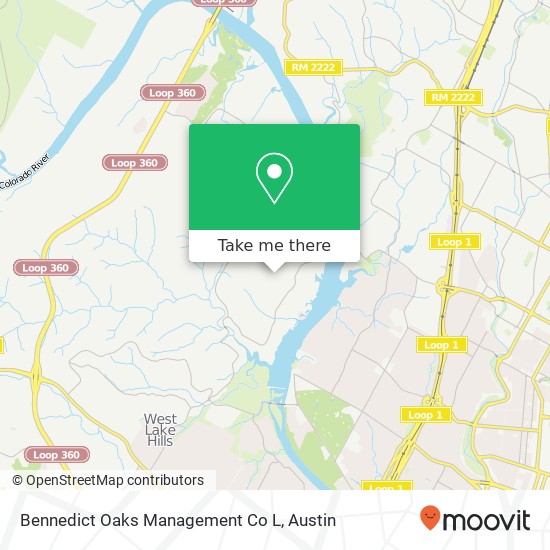 Mapa de Bennedict Oaks Management Co L