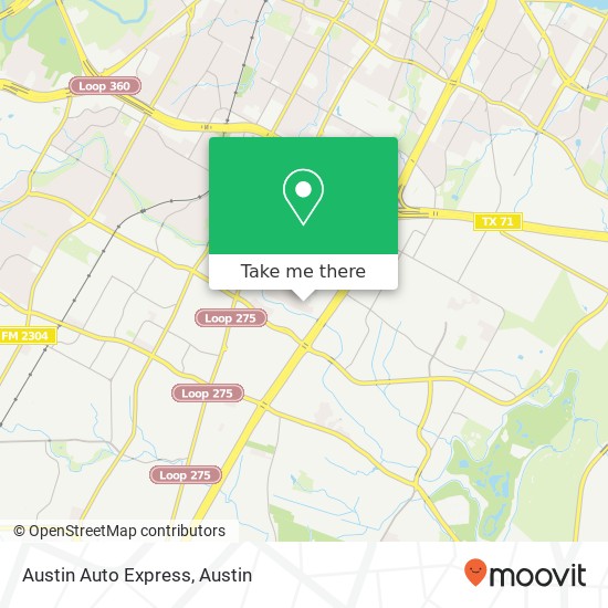 Mapa de Austin Auto Express