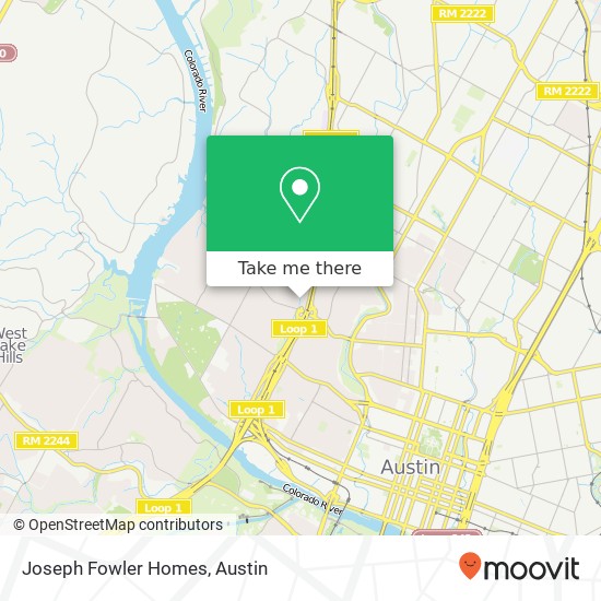 Joseph Fowler Homes map