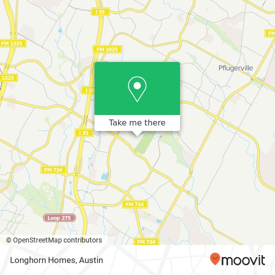 Longhorn Homes map