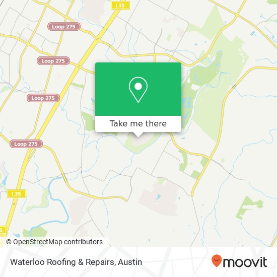 Waterloo Roofing & Repairs map