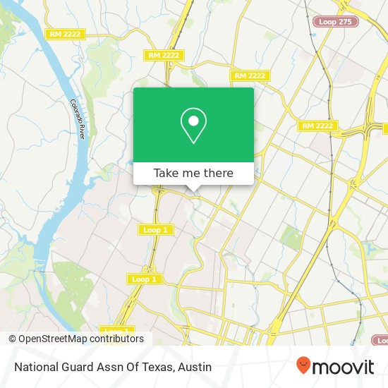 National Guard Assn Of Texas map