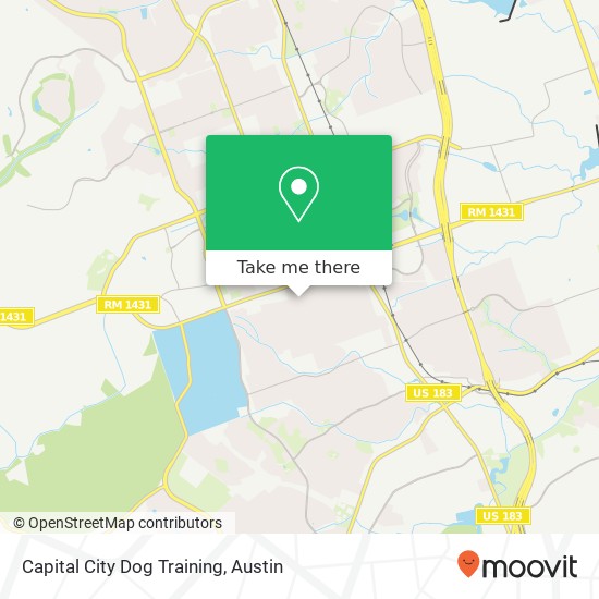 Capital City Dog Training map
