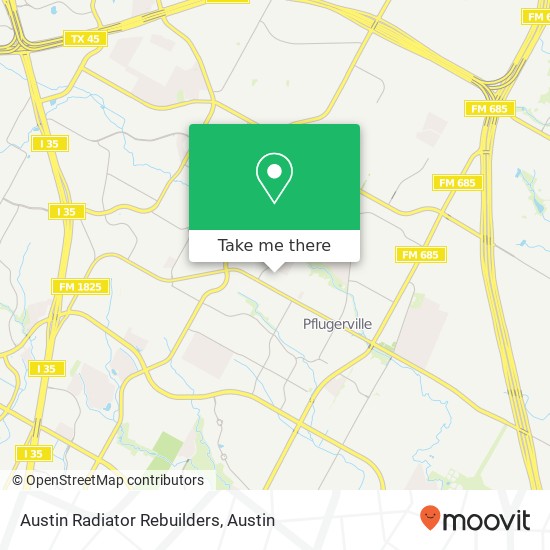 Mapa de Austin Radiator Rebuilders