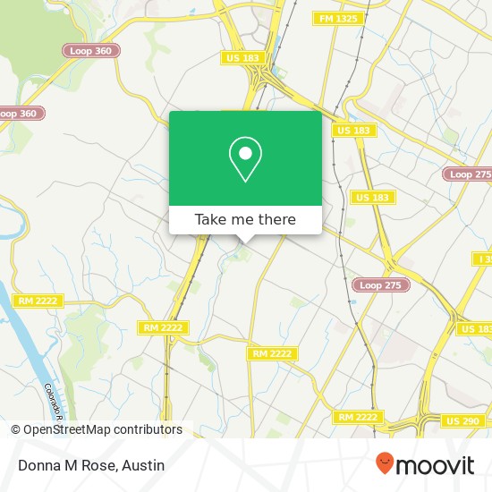 Donna M Rose map