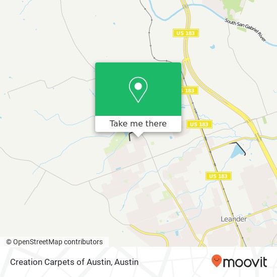 Mapa de Creation Carpets of Austin