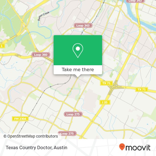 Texas Country Doctor map