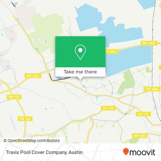 Mapa de Travis Pool Cover Company