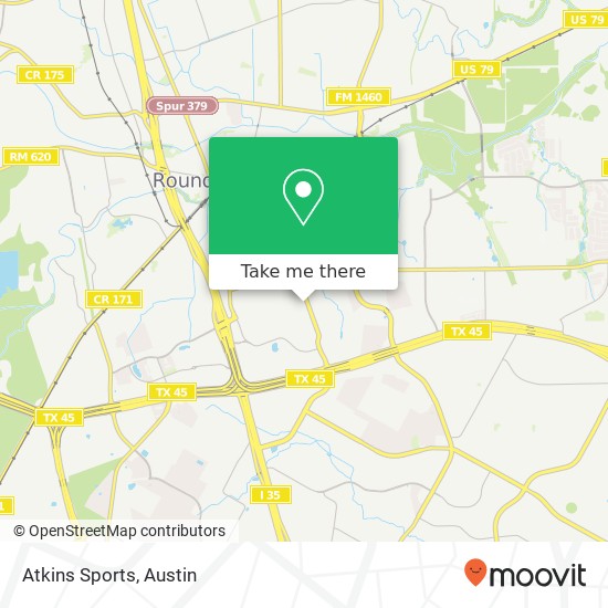 Atkins Sports map