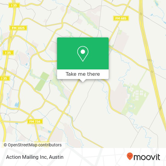 Action Mailing Inc map