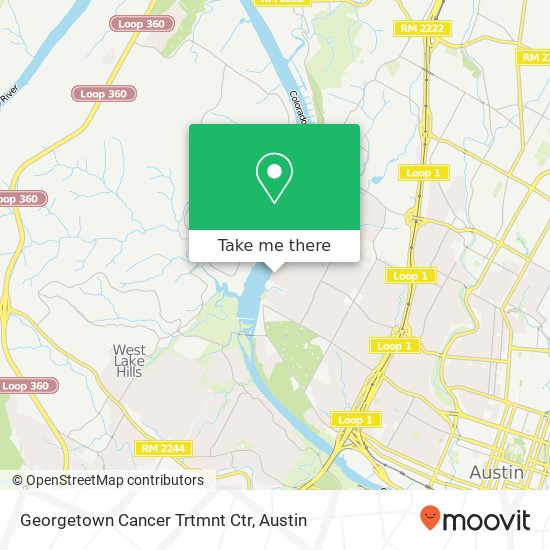Georgetown Cancer Trtmnt Ctr map