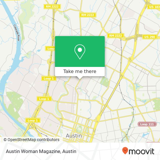 Austin Woman Magazine map