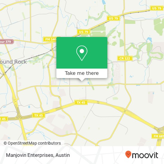 Manjovin Enterprises map