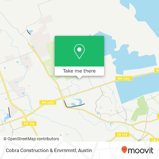 Cobra Construction & Envrnmntl map