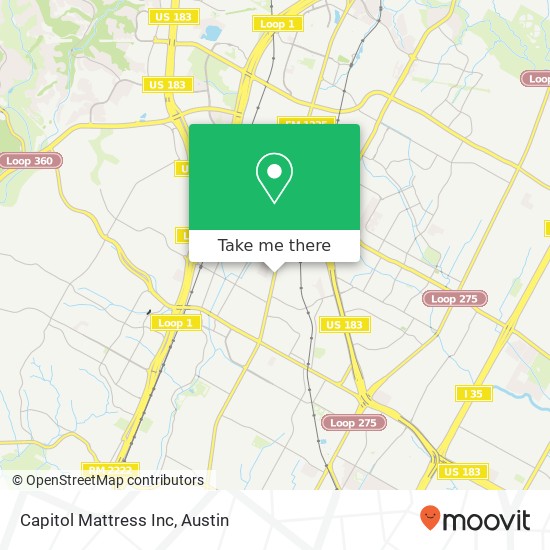 Capitol Mattress Inc map