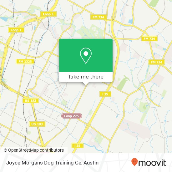 Mapa de Joyce Morgans Dog Training Ce