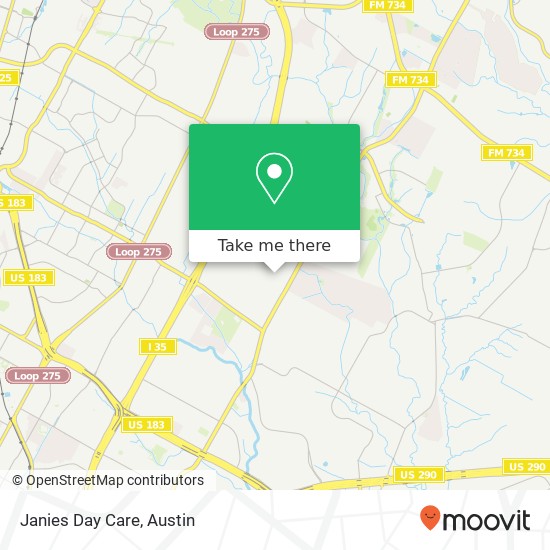 Janies Day Care map