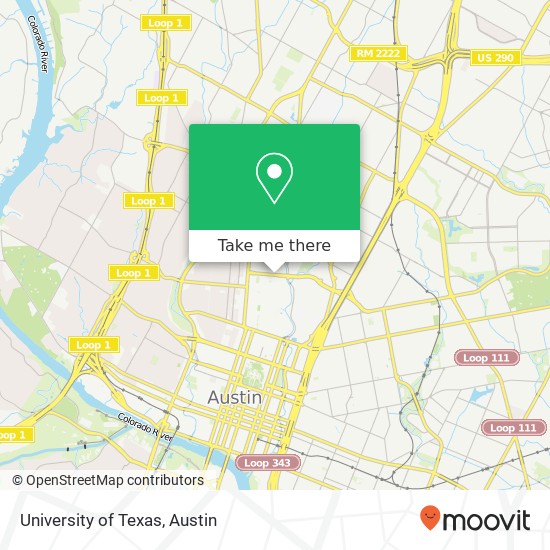 University of Texas map