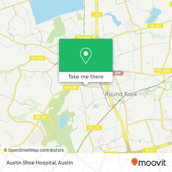 Austin Shoe Hospital map