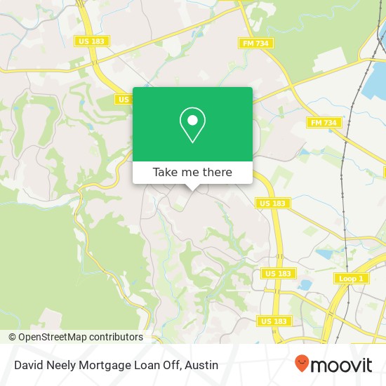 Mapa de David Neely Mortgage Loan Off