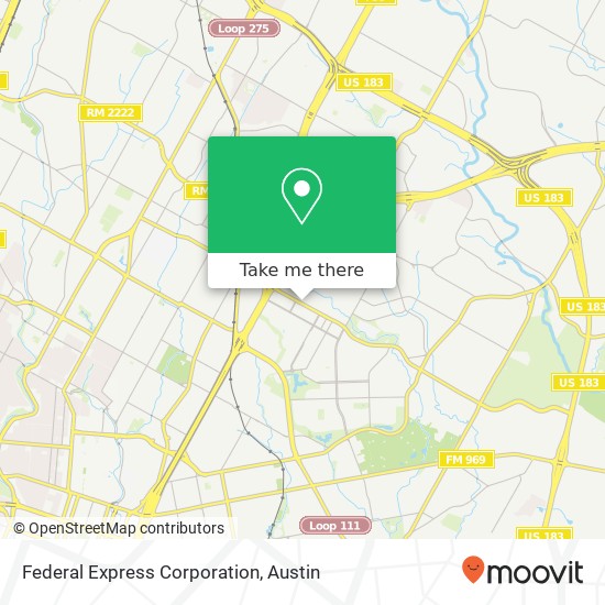 Federal Express Corporation map