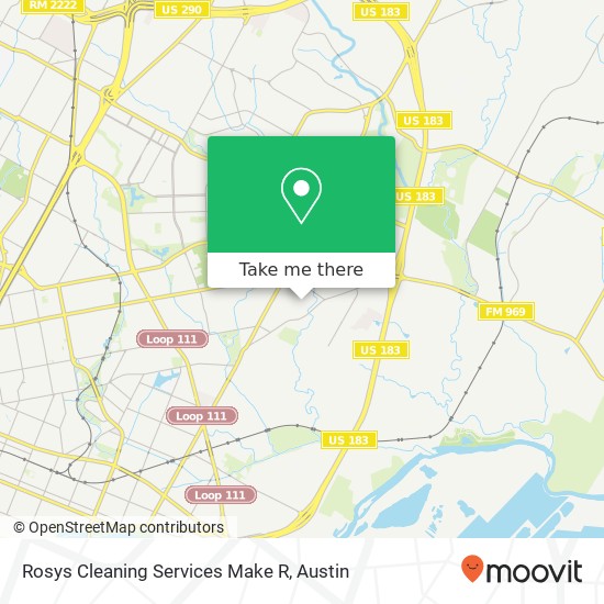 Rosys Cleaning Services Make R map