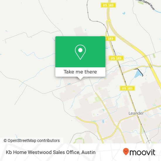 Mapa de Kb Home Westwood Sales Office