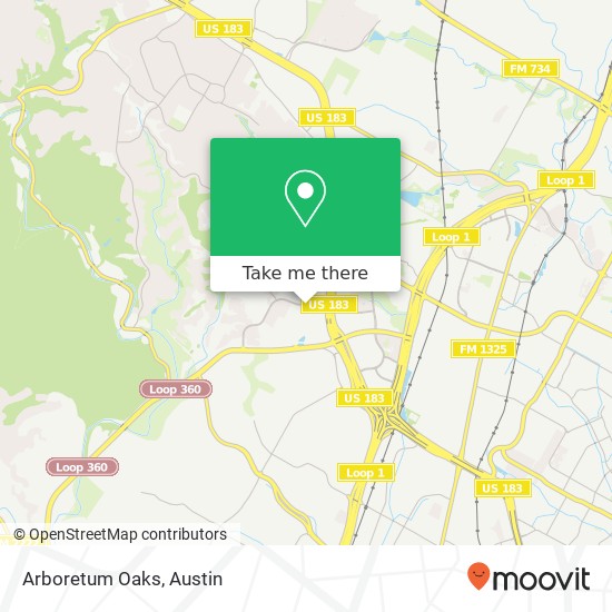 Mapa de Arboretum Oaks