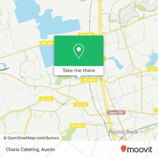 Charis Catering map