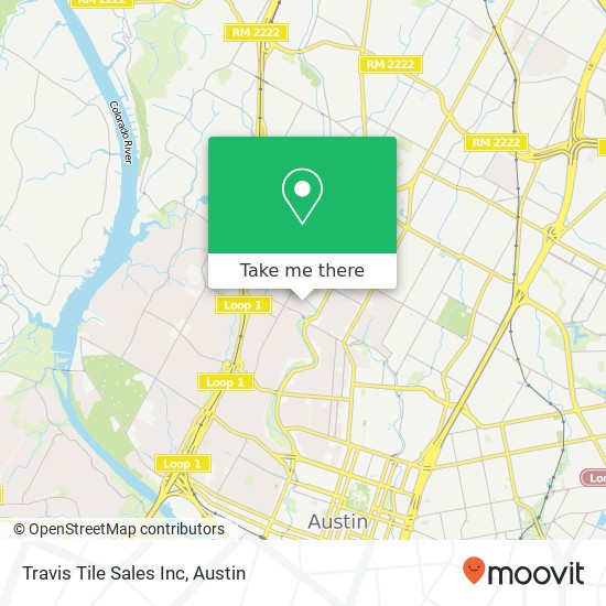 Mapa de Travis Tile Sales Inc